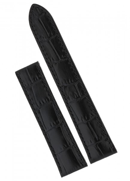 Maurice Lacroix Lederband schwarz 20mm/18mm für Klappfaltschließe
