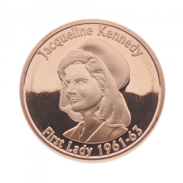 1 Unze (AVDP) .999 fein Kupfer "Jackie Kennedy - First Lady"