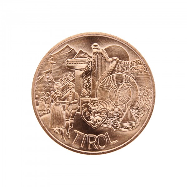 10 Euro Kupfermünze Österreich "Tirol" 2014